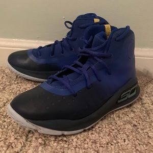 Under Armour Curry 4 Royal and Navy Blue Size 1.5Y